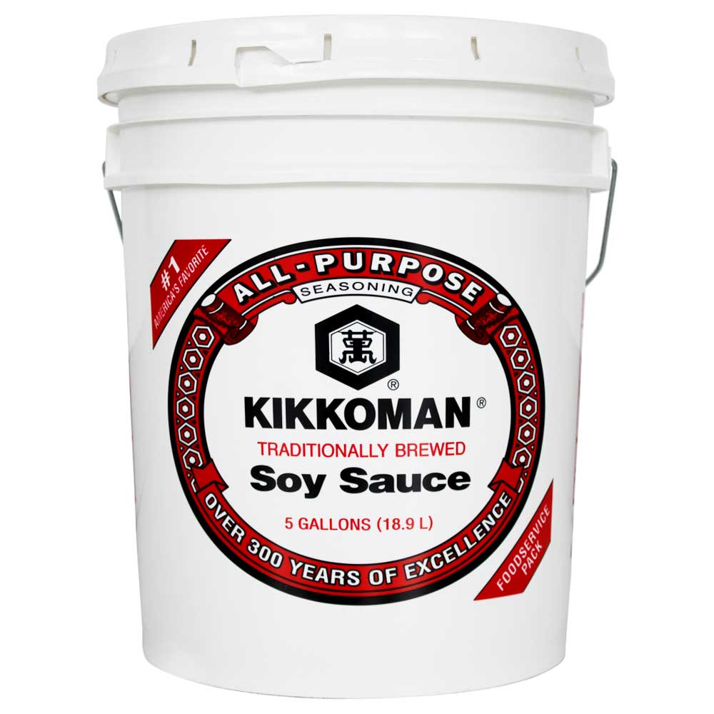 Salsa de Soya Kikkoman de 5 gal.